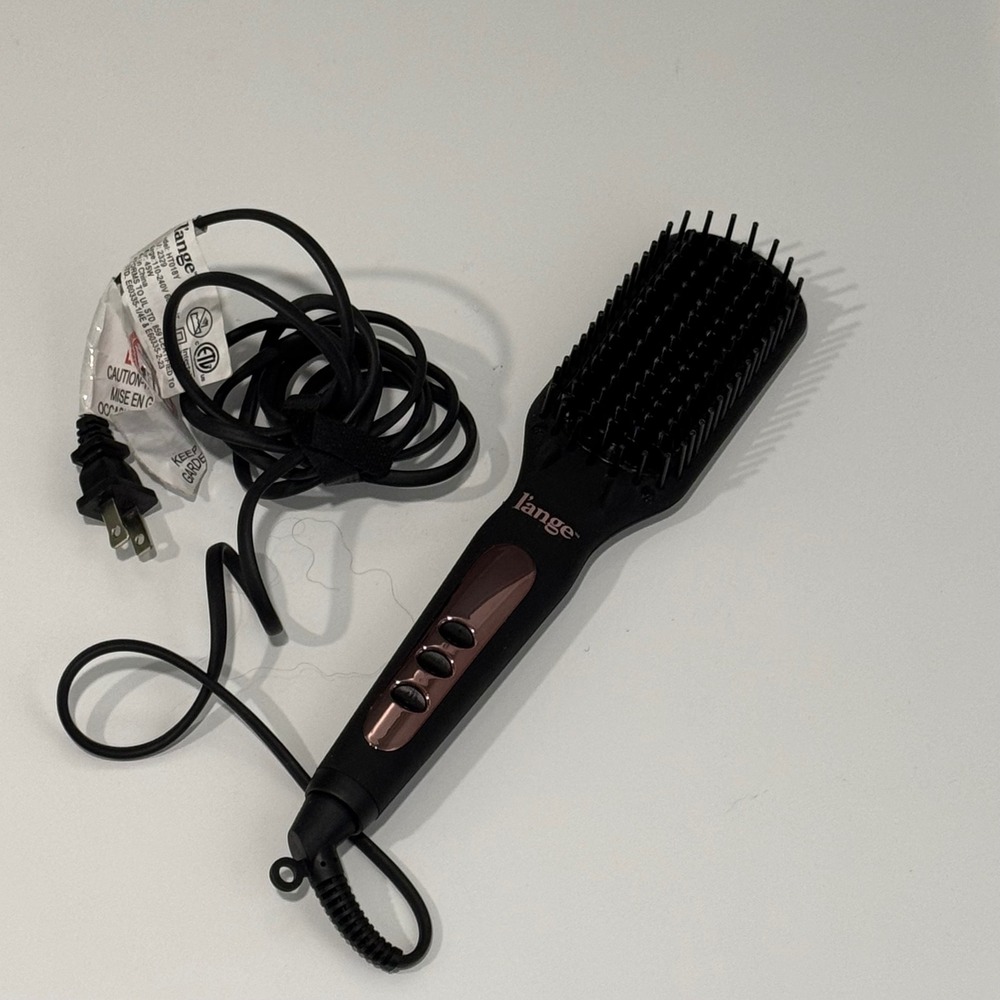 L'ange Le Vite‎ Hair Straightening Brush Women OS Black Rose Gold HT018Y